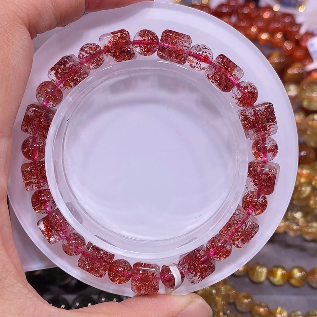 未镶嵌手链水晶金草莓8