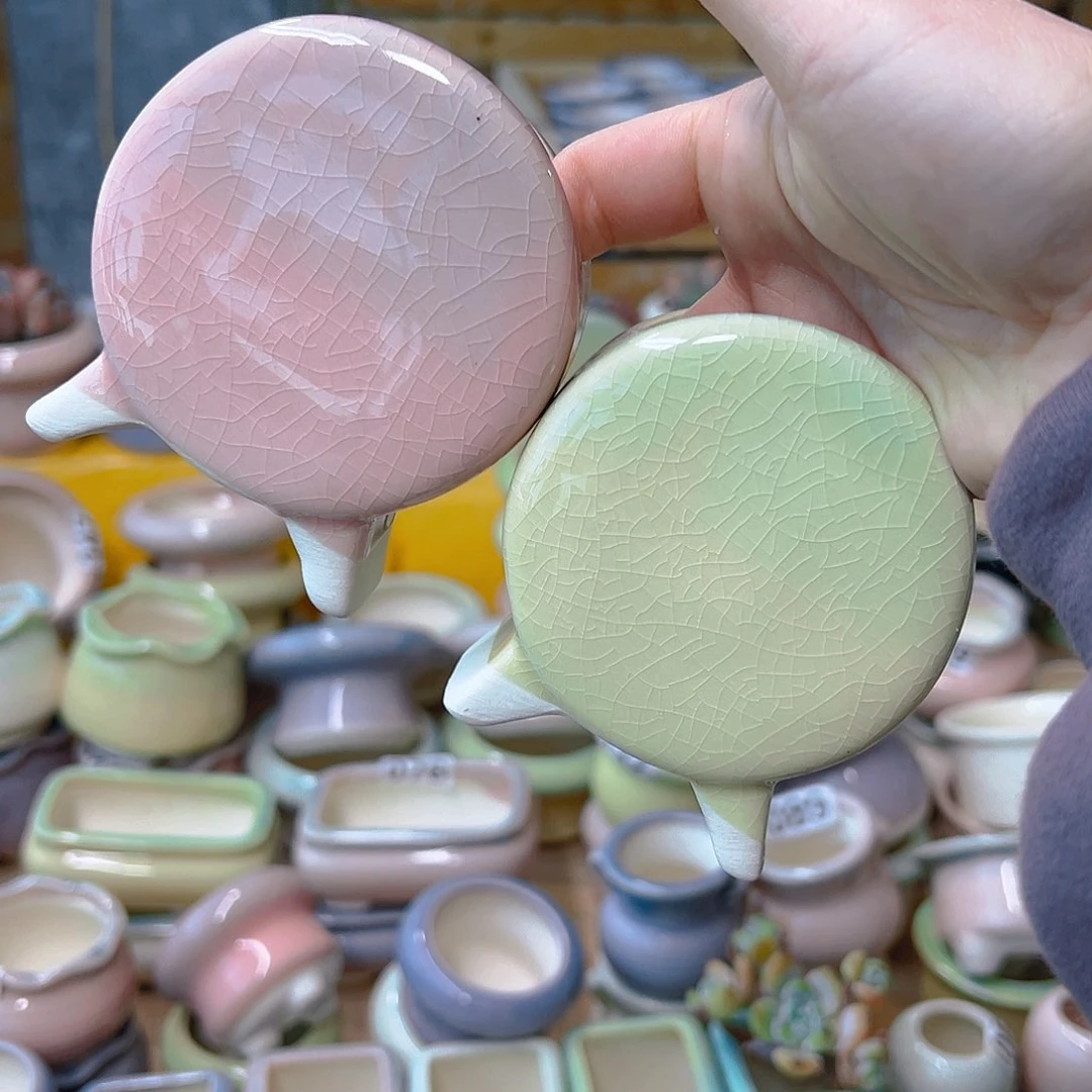 红陶陶瓷花盆当场满12包邮