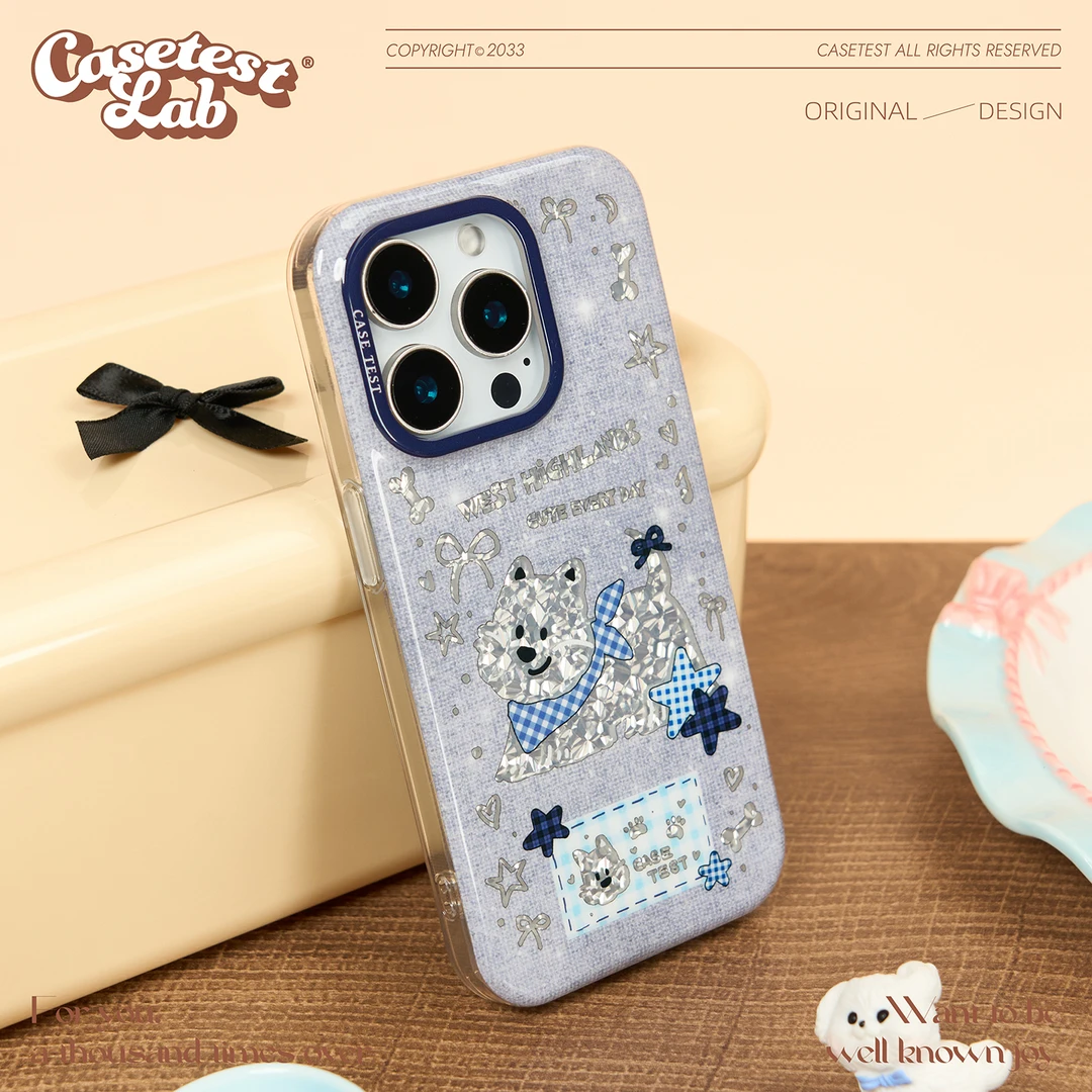 壳试验星星西高地双层适用17promax15pro手机壳可爱萌系16promax