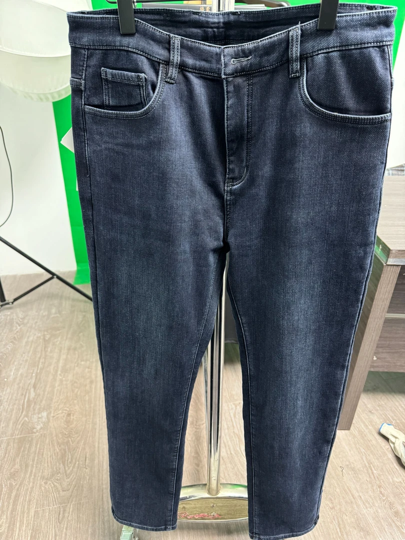 【XZ专属】8892加绒蓝色中青上腰男士牛仔裤商务休闲穿搭必备