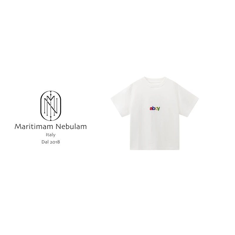 MN"夏日限定"夏季设计感字母短袖圆领上衣SZ1358