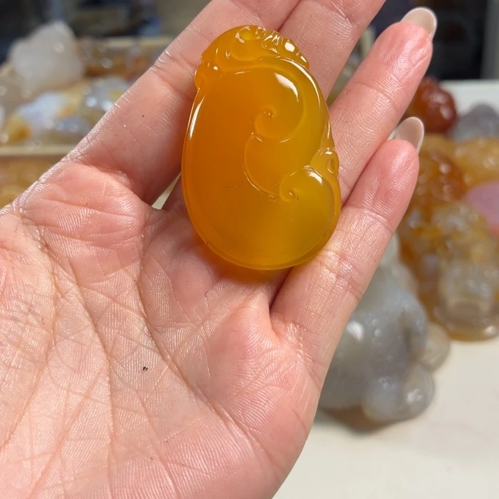 玛瑙/玉髓未镶嵌吊坠(不含链)