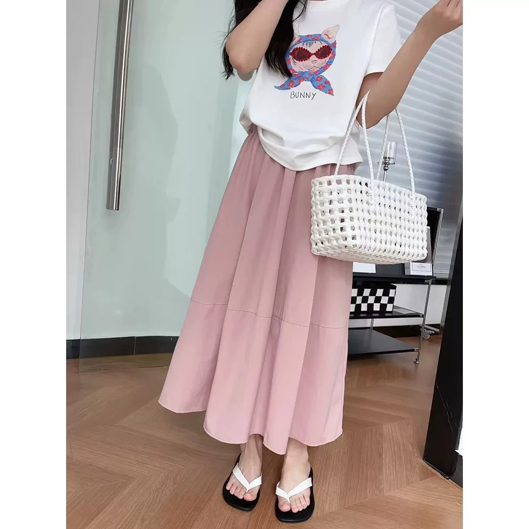 8658女装韩版时尚百搭半身裙