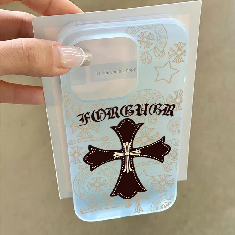 十字架克罗心适用iphone16promax苹果15手机壳14PLUS软13防摔1211