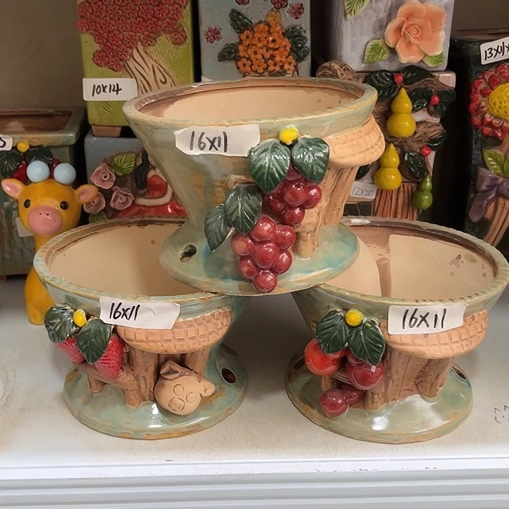 粗陶材质多肉花盆