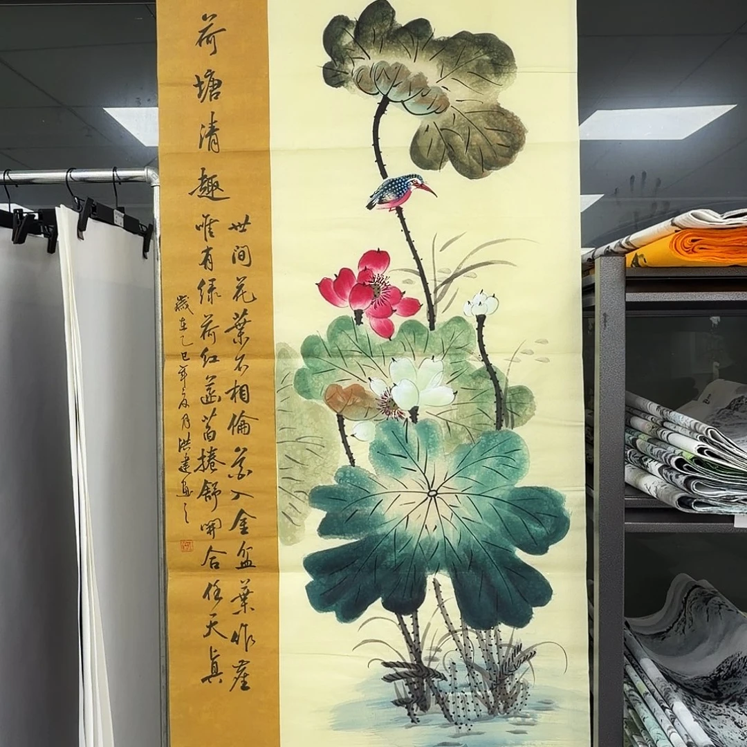 国画作品小姐姐放漏中