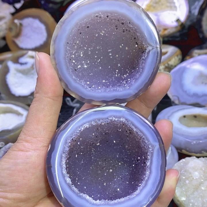 未镶嵌珠宝半成品水晶紫晶聚宝盆