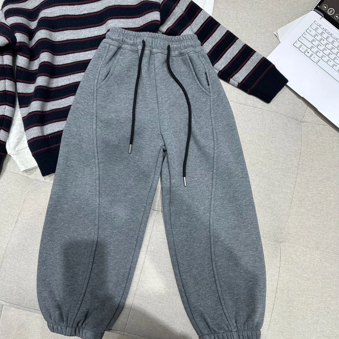 杭州六小六正版 BY LIUXIAOLIU冬季儿童加绒卫裤20450