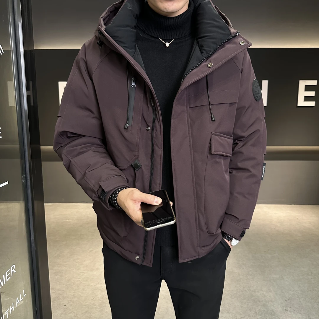 【连帽冲锋衣羽绒服】冬新款保暖加厚时尚潮流外套M-516