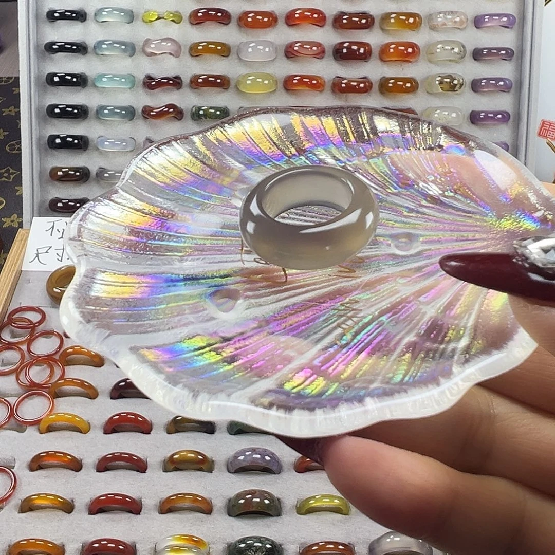 玛瑙/玉髓未镶嵌戒指A2不退换17.4港16