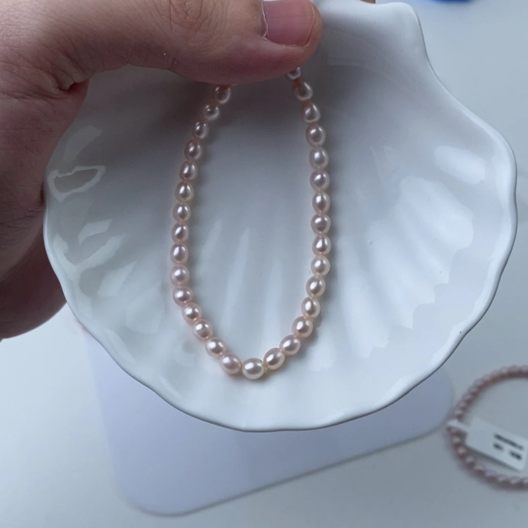 淡水珍珠项链银S925镶嵌103261