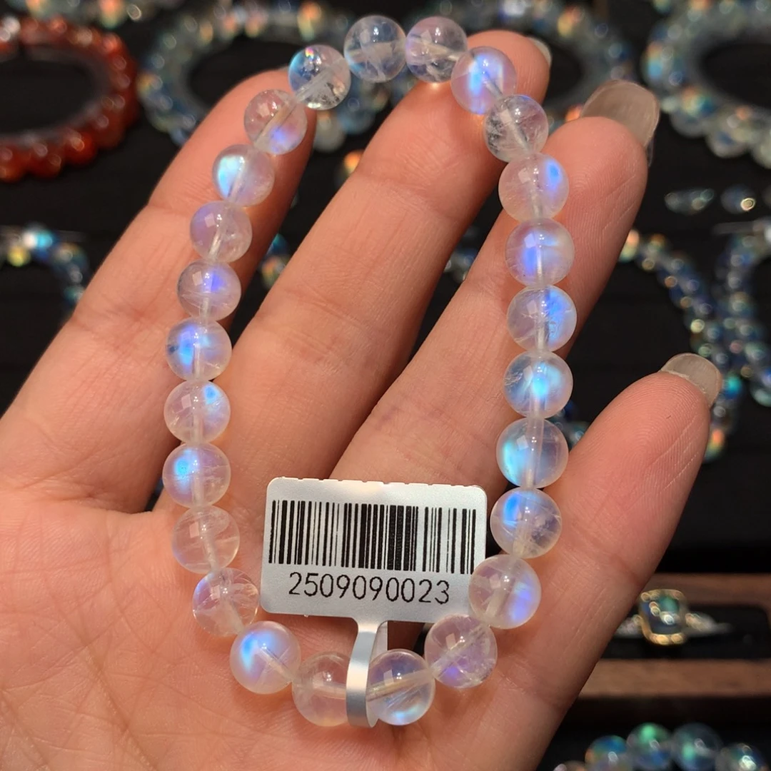 宏***展月光石未镶嵌手链7.6