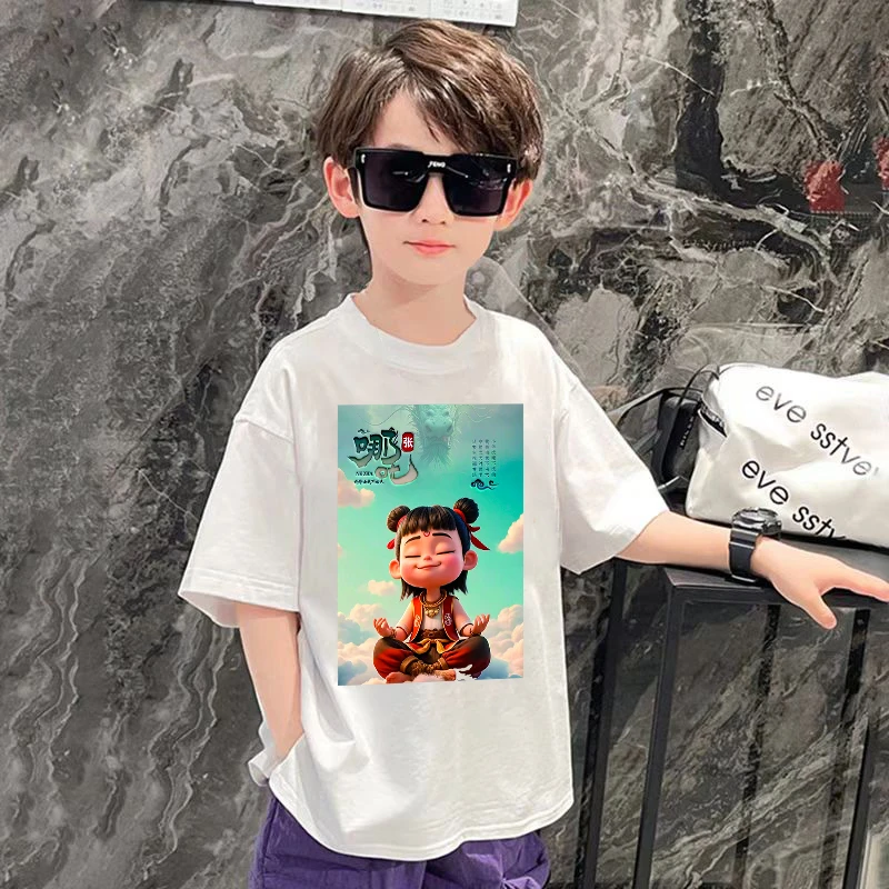 （修行哪吒）亲子棉男女童体恤