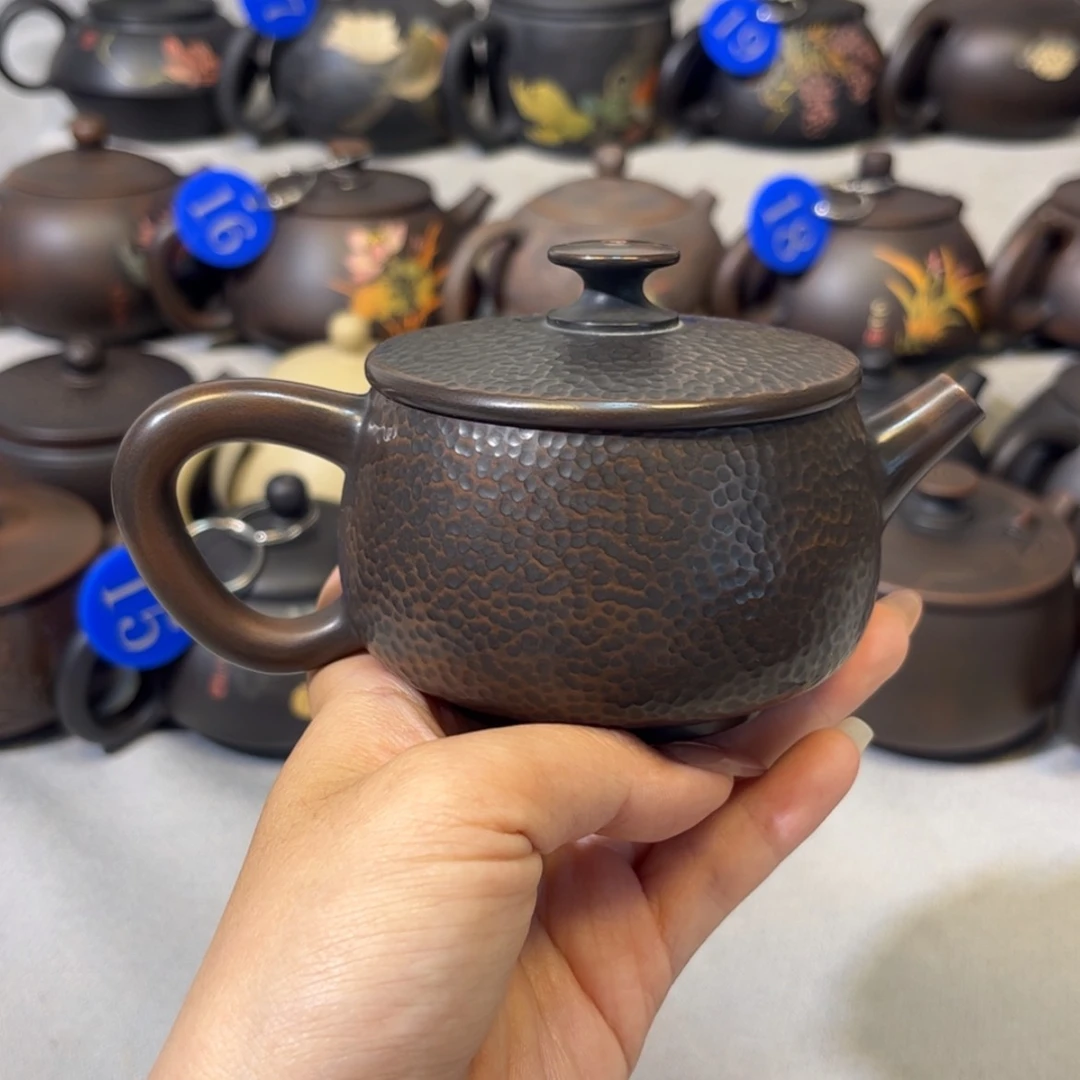 【闪购商品】红泥 锤纹壶 容量 160c c