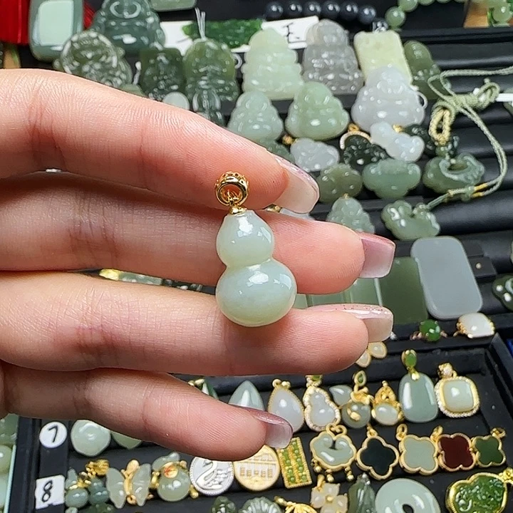 颈饰银S925镶嵌和田玉