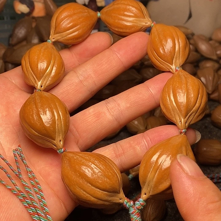 橄榄核手串2.5四花37