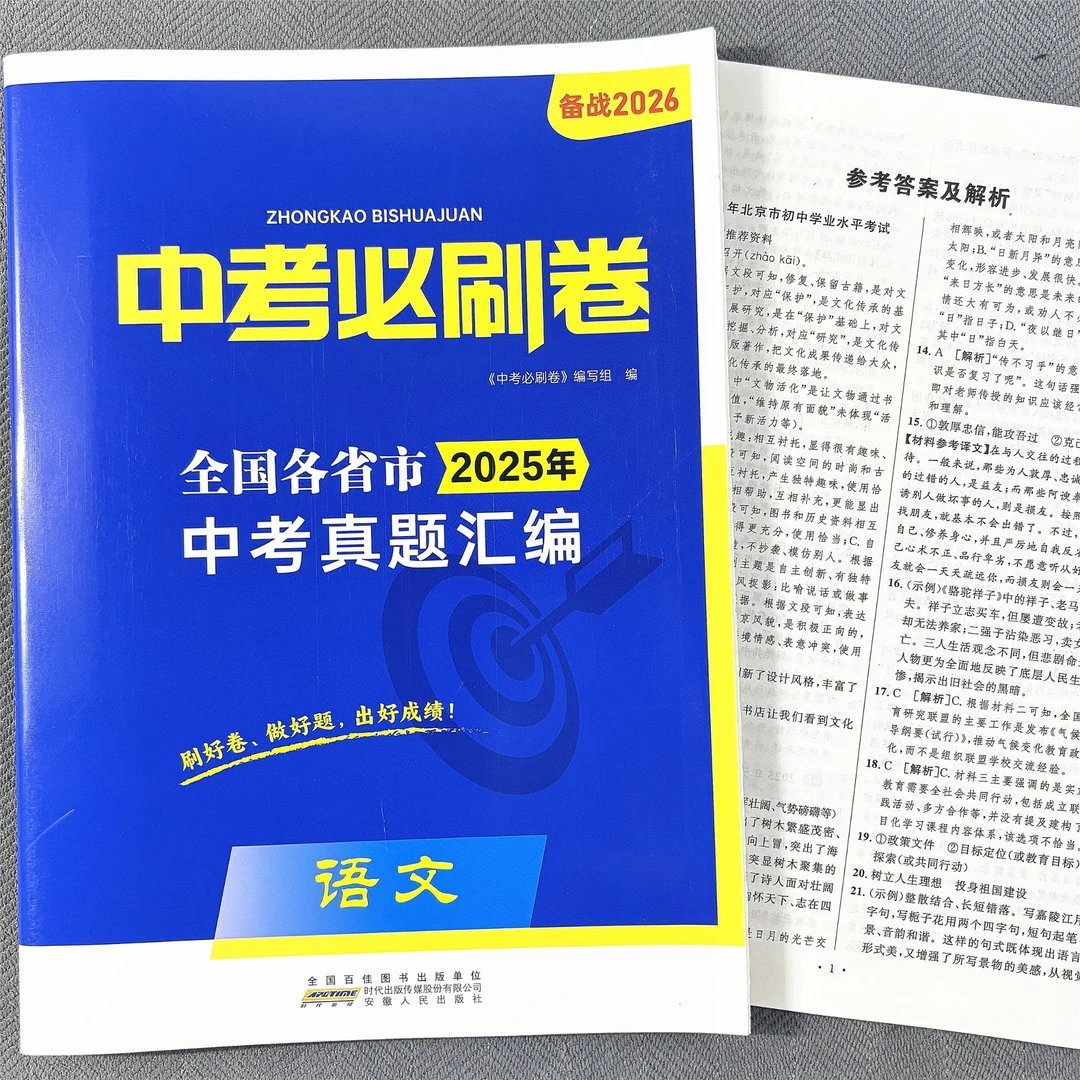 2025中考真题必刷卷强化训练巩固提高精选全国各省市中考真题考卷