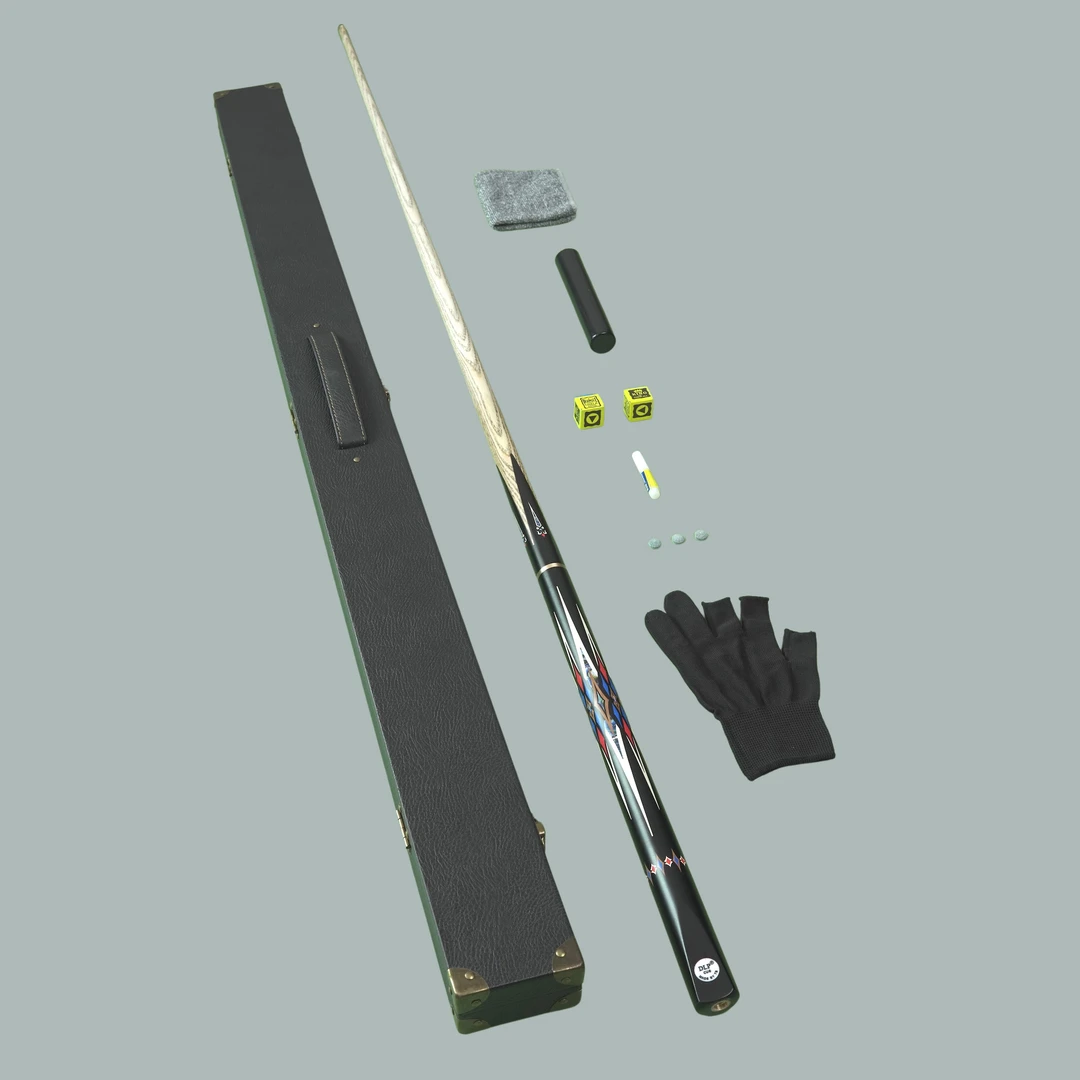 准神狱火小头手工台球杆斯诺克中式黑八九球美式英式分体桌球杆