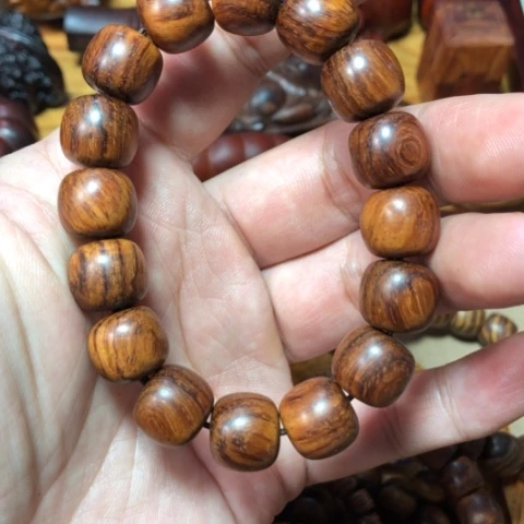 黄花梨/降香黄檀1.3×1.4老型桶珠