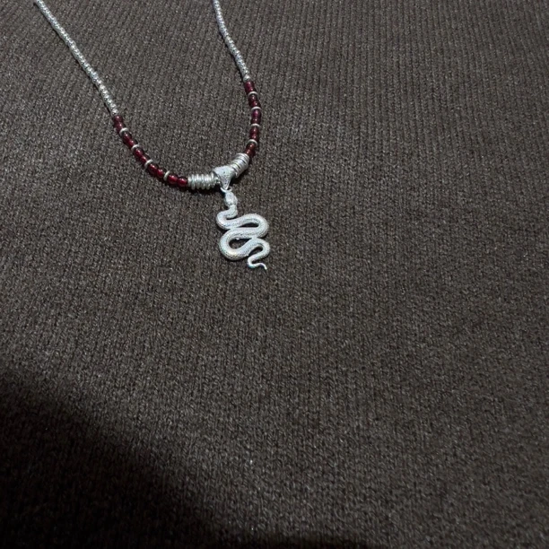 链子925银 阿腾莎银饰 蛇么都好项链 女士气质百搭坠链