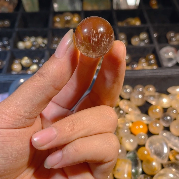 银S925镶嵌摆件紫晶天然水晶单珠