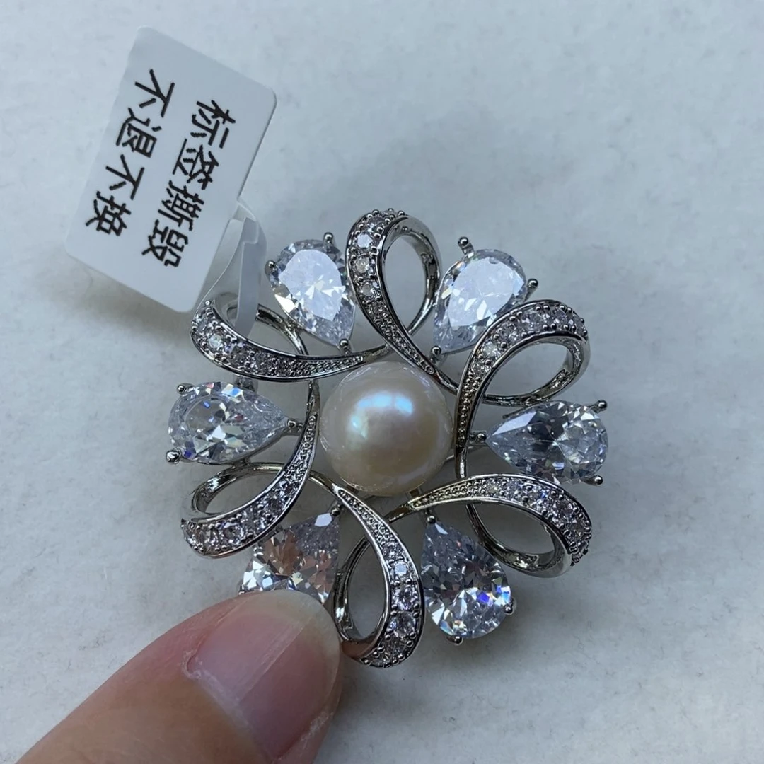 淡水珍珠胸针合金福利061
