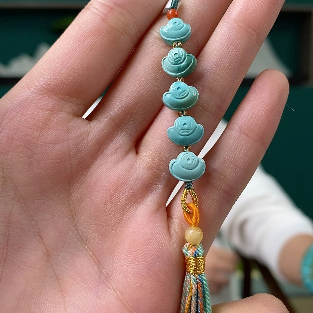 绿松石未镶嵌挂件