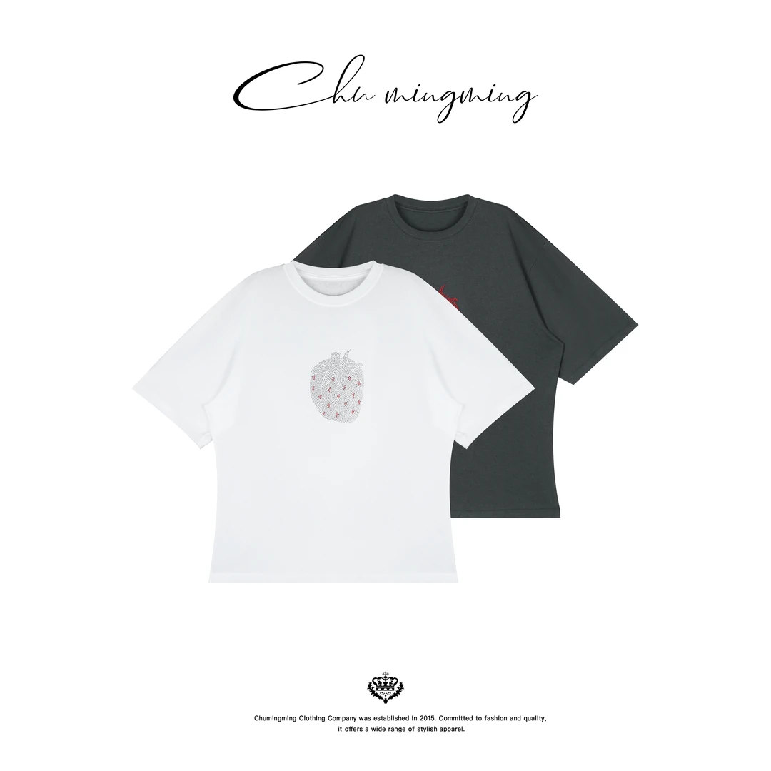 【CHU/2025SSNEW】《草莓T》印花T恤YR252094