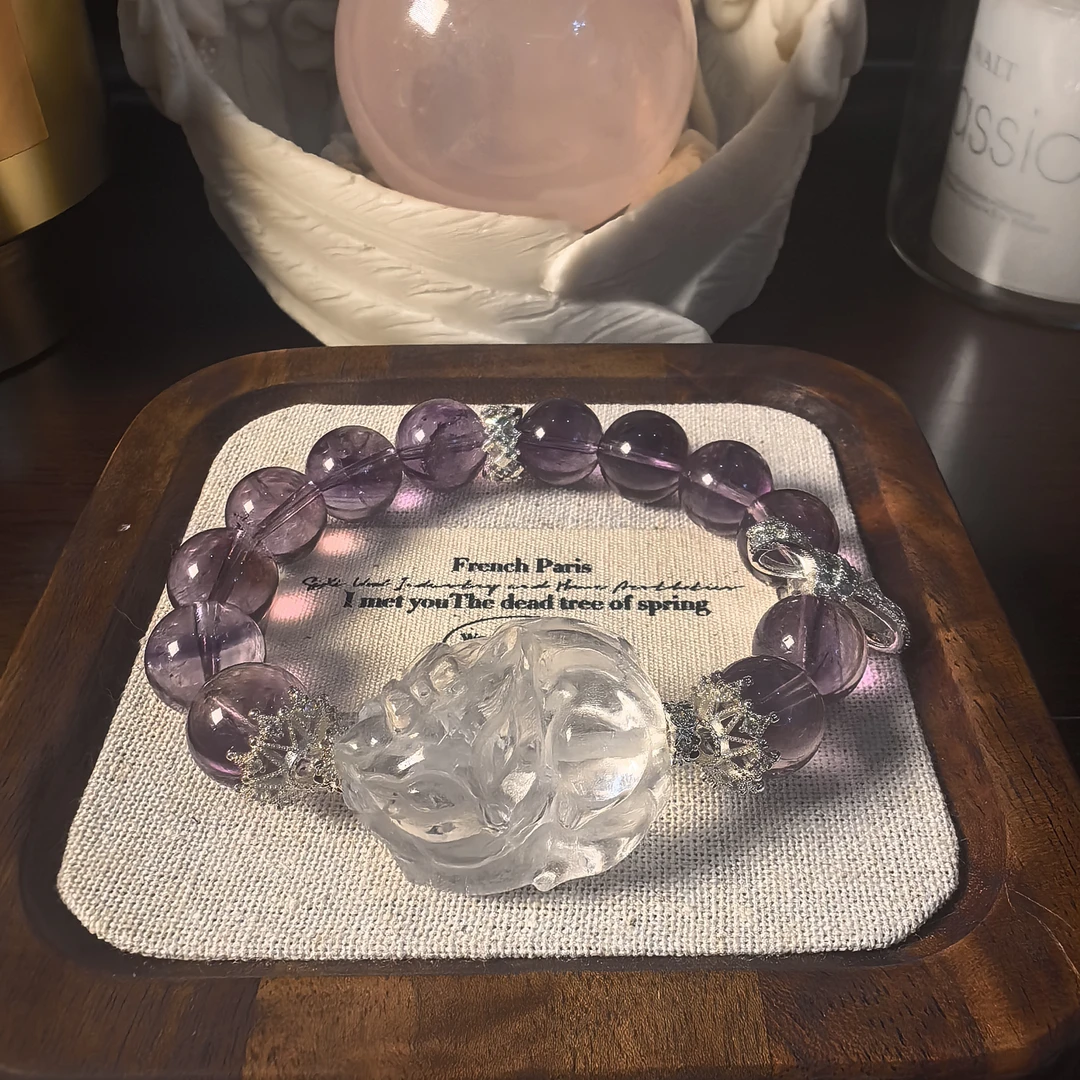 158元12咪紫水晶事业爱情开挂的秘密79✕2是1串价格1单只发1颗珠子