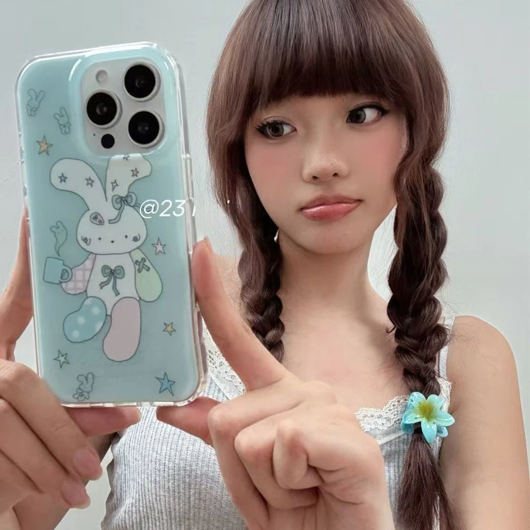 七壳子拼接小兔适用苹果华为vivo小米oppo女款iphone15/16/14