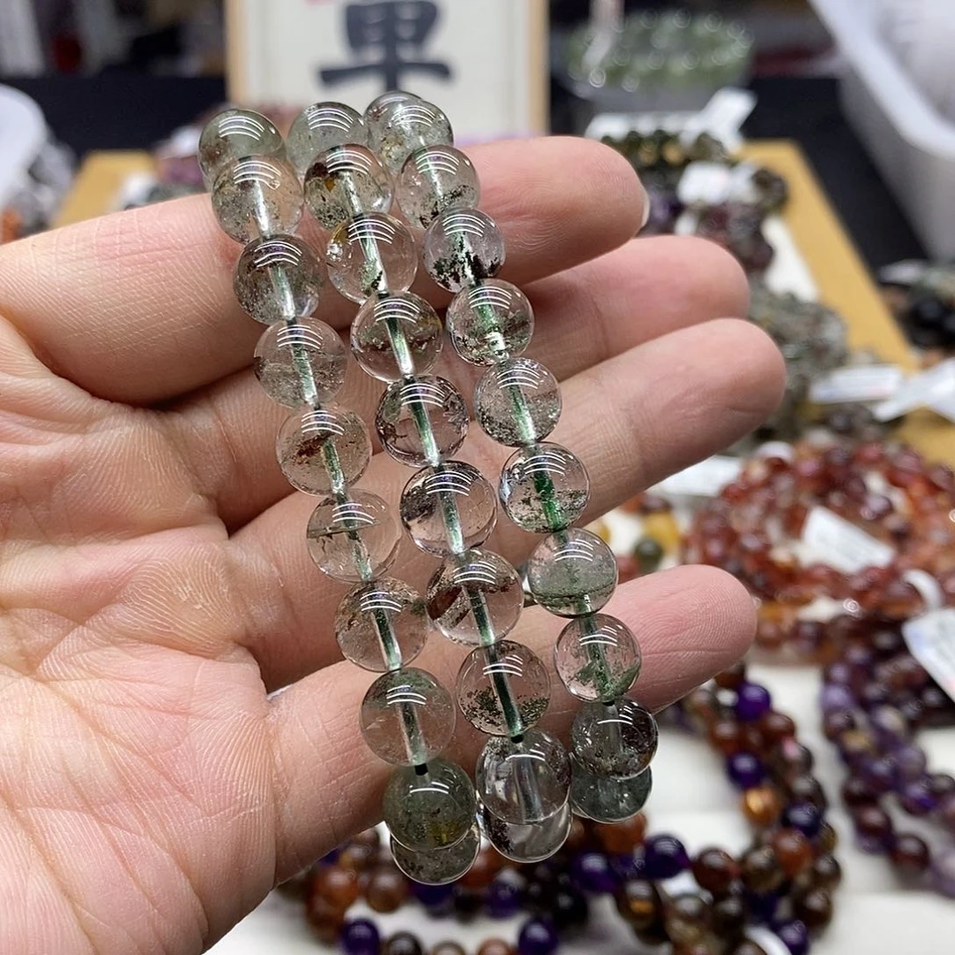 水晶手链未镶嵌多样性发货发一条