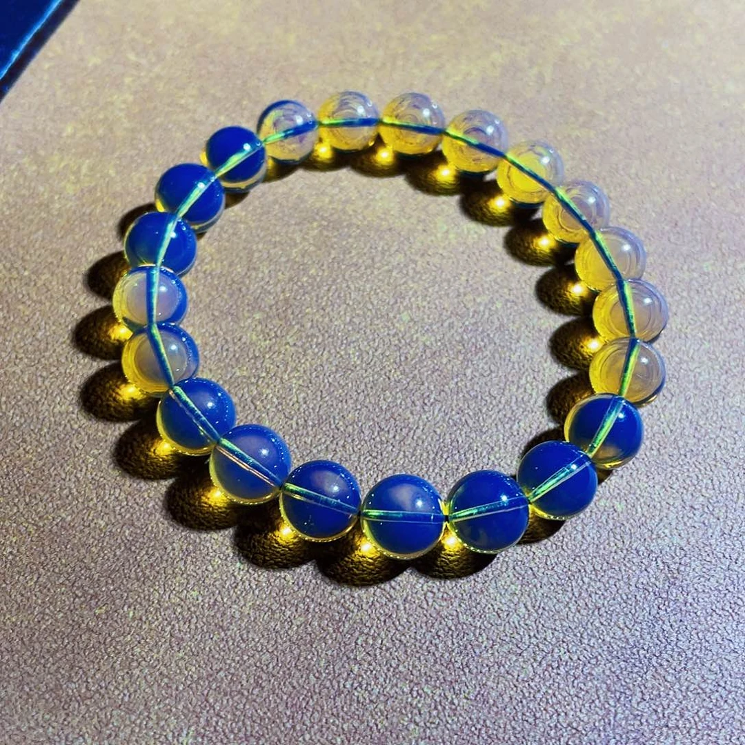 未镶嵌蓝珀裸石8手串