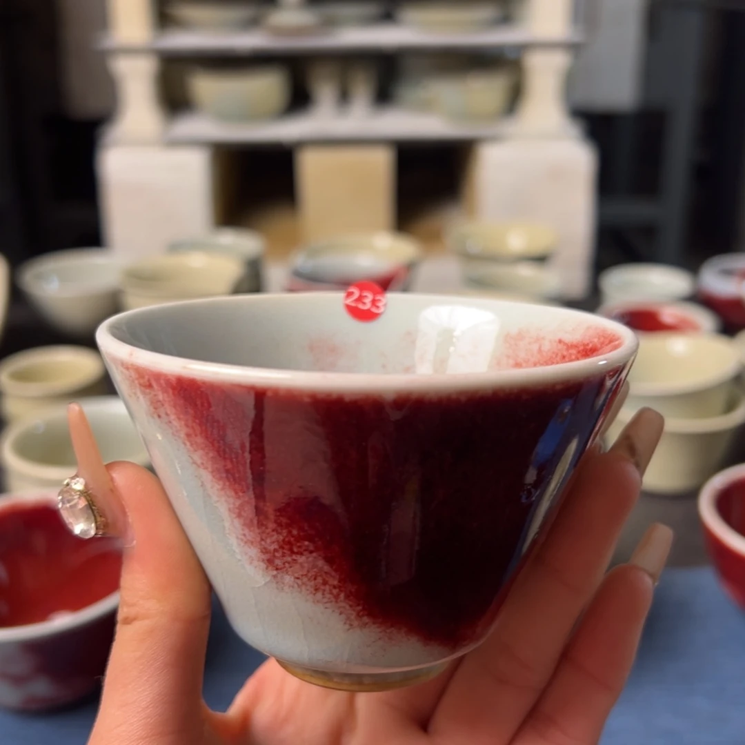 瓷片全品无暇主人杯纯手工