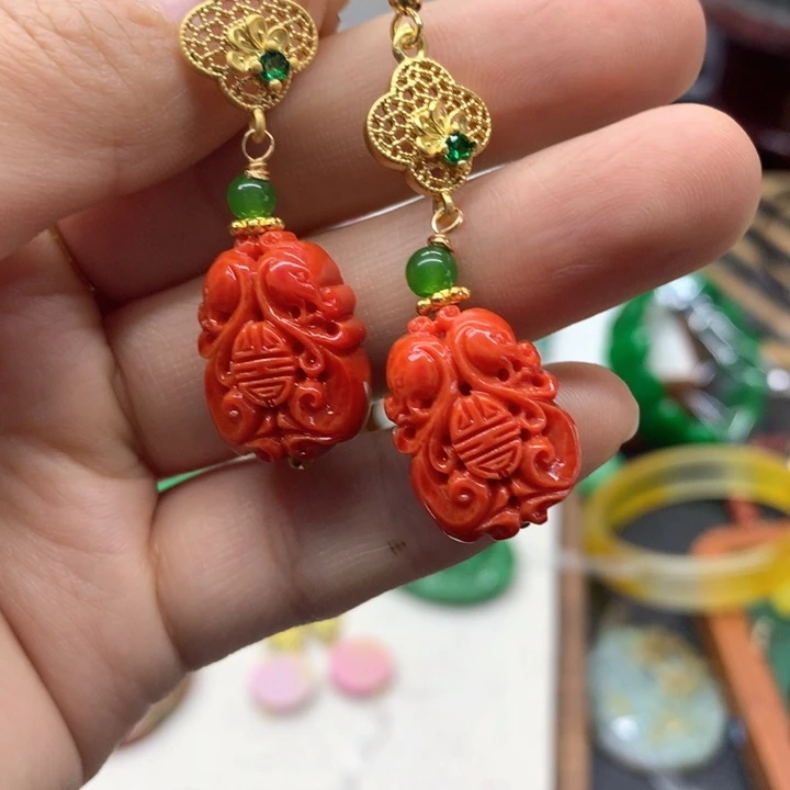 合金颈饰玛瑙/玉髓吊坠