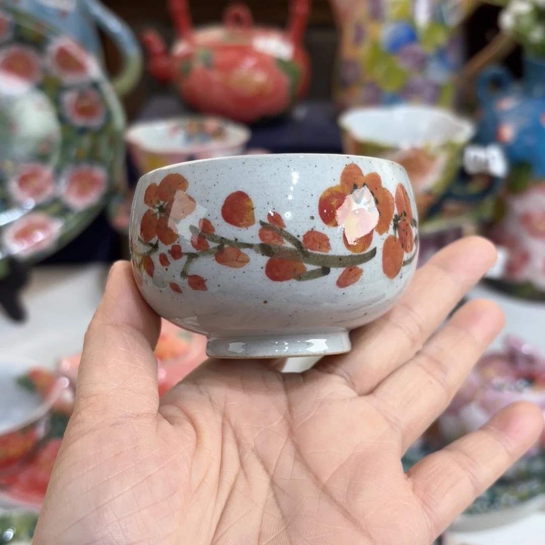 景德镇手绘高温釉下彩陶瓷茶具