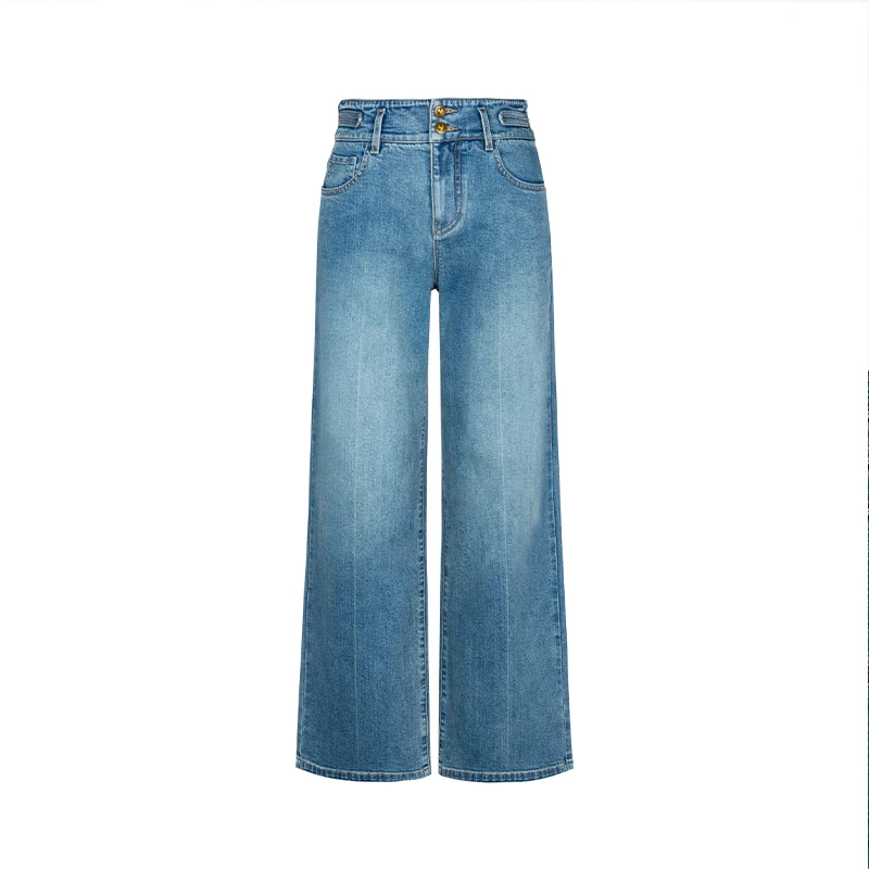 【直播专享】商场同款春秋新品高腰提臀显瘦牛仔裤N131A41029