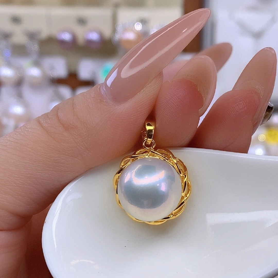 合金淡水珍珠颈饰F