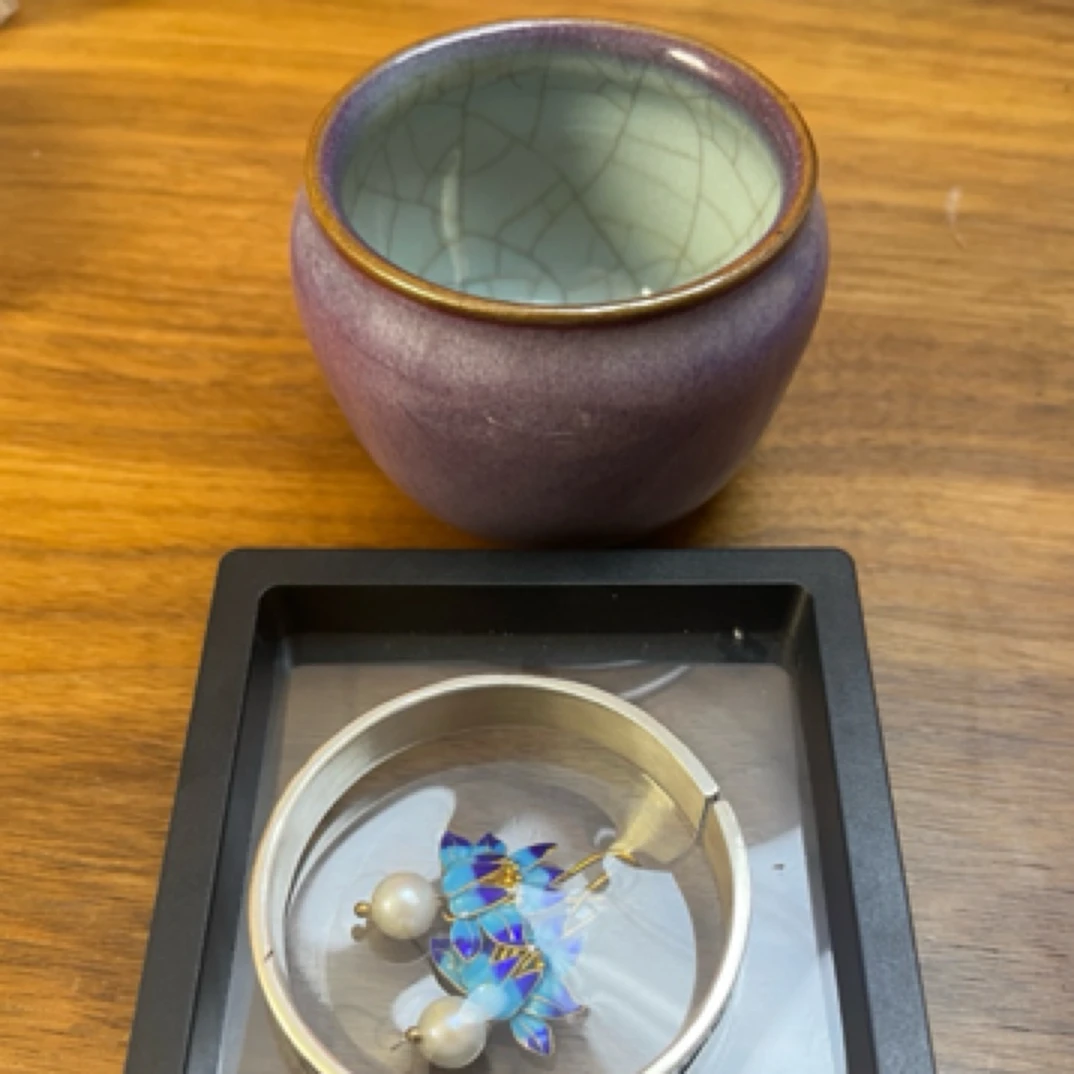 茶道配件 捉 耳 两件套 不带茶杯 茶器