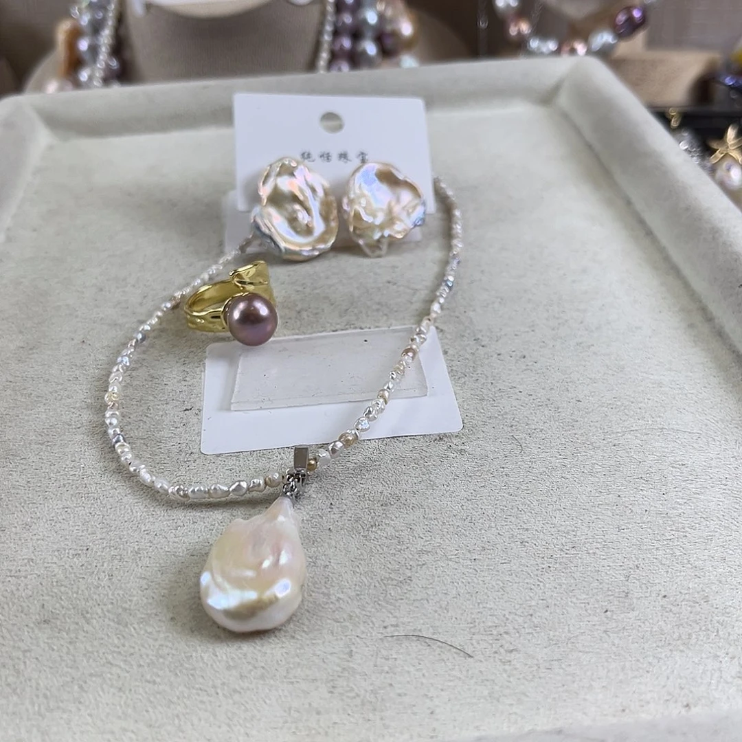 淡水珍珠套链未镶嵌【纯恬】