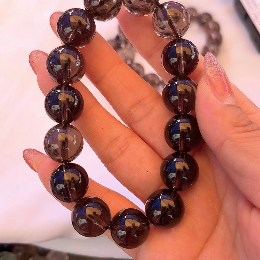 茶晶未镶嵌水晶美*