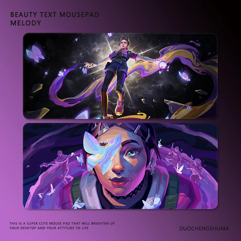 暮蝶鼠标垫超大号瓦罗兰特捷风电竞游戏无畏契约定制周边加厚桌垫