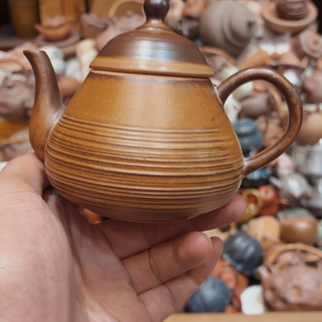 柴烧老岩泥高温茶器皿