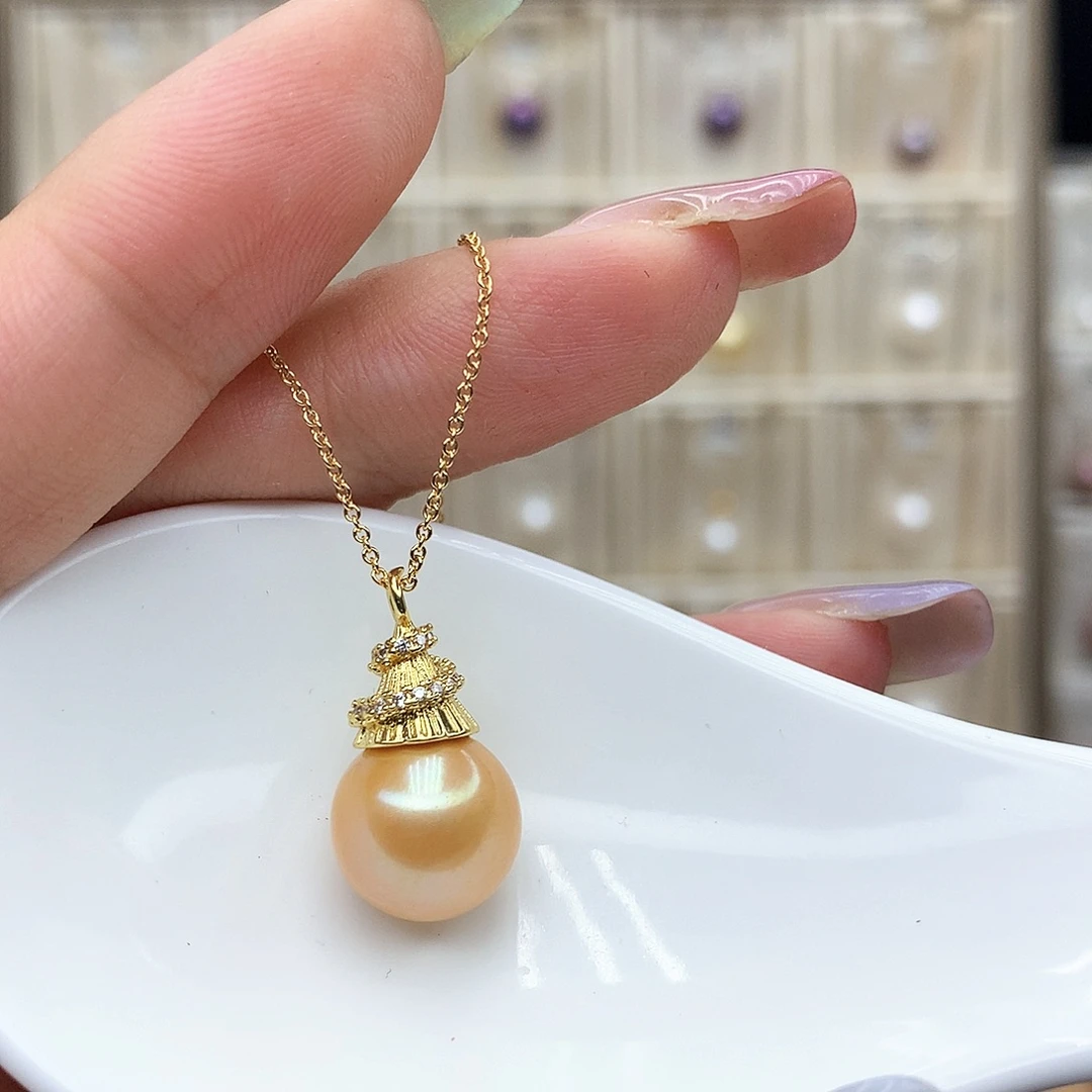 合金淡水珍珠颈饰
