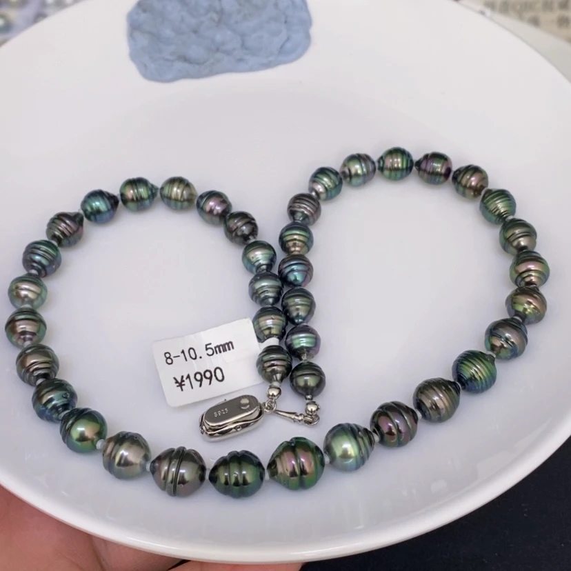 【闪购商品】海水珍珠颈饰未镶嵌用****0大溪地项链8-10.5mm燕