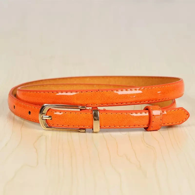 细款女士皮带韩版百搭女式针扣糖果色细腰带装饰休闲时尚皮带