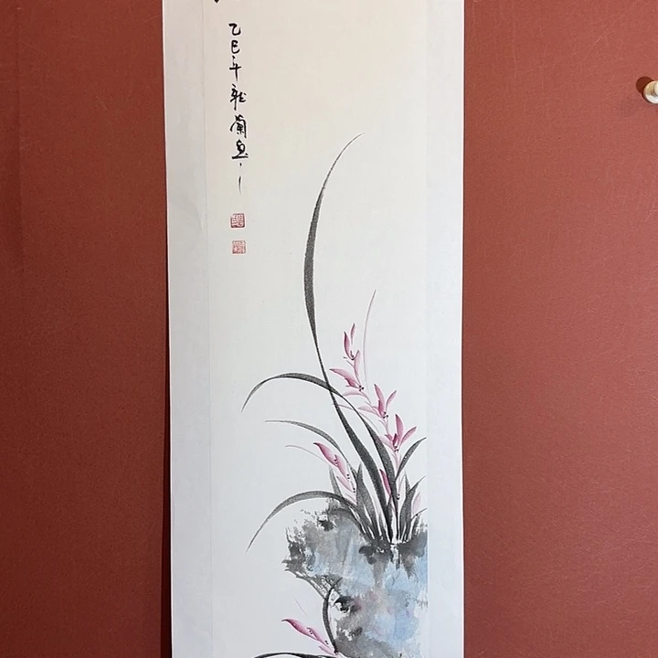 国画听兰老师花鸟
