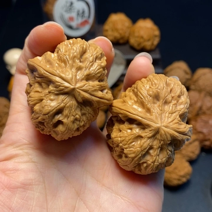 文玩核桃把件44号小粗筋38尺打底