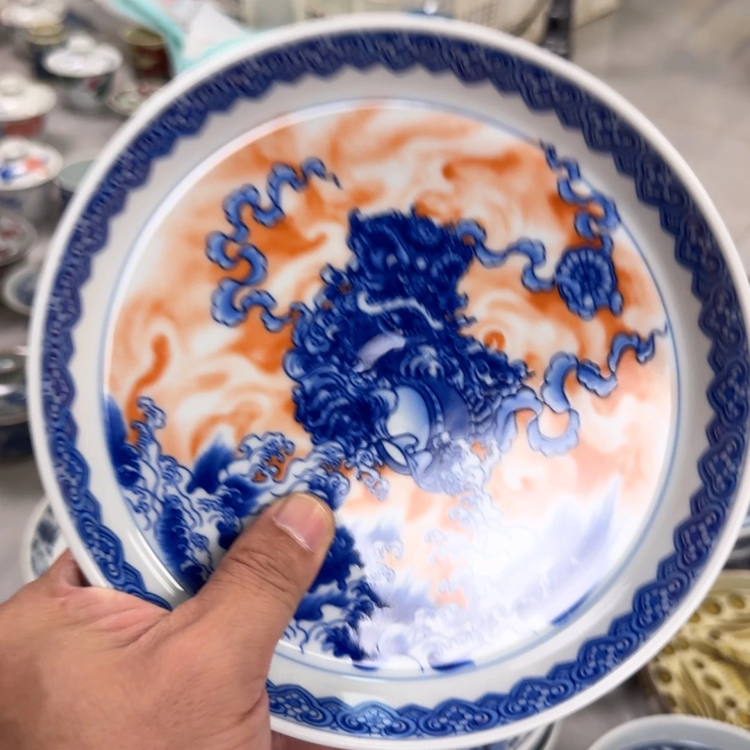 杯梵红狮子大壶承
