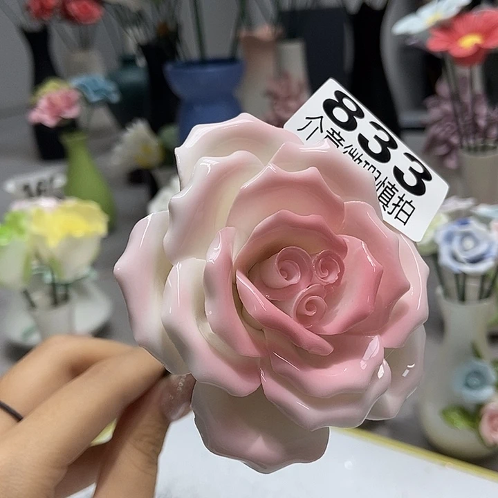 陶瓷纯手工捏花设计