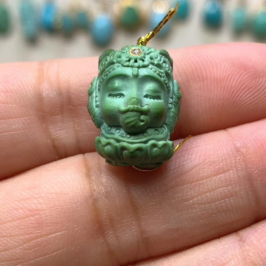 未镶嵌绿松石象神